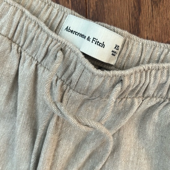 Abercrombie and Fitch wide leg linen pants, size XS, like new - Picture 2 of 5